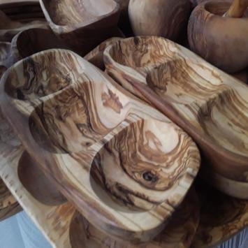 Plat pour apero en bois d'olivier, 